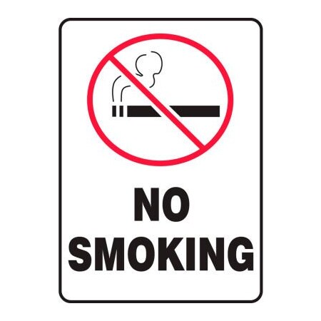 Accuform No Smoking Graphic Sign, 7inW X 10inH, Plastic